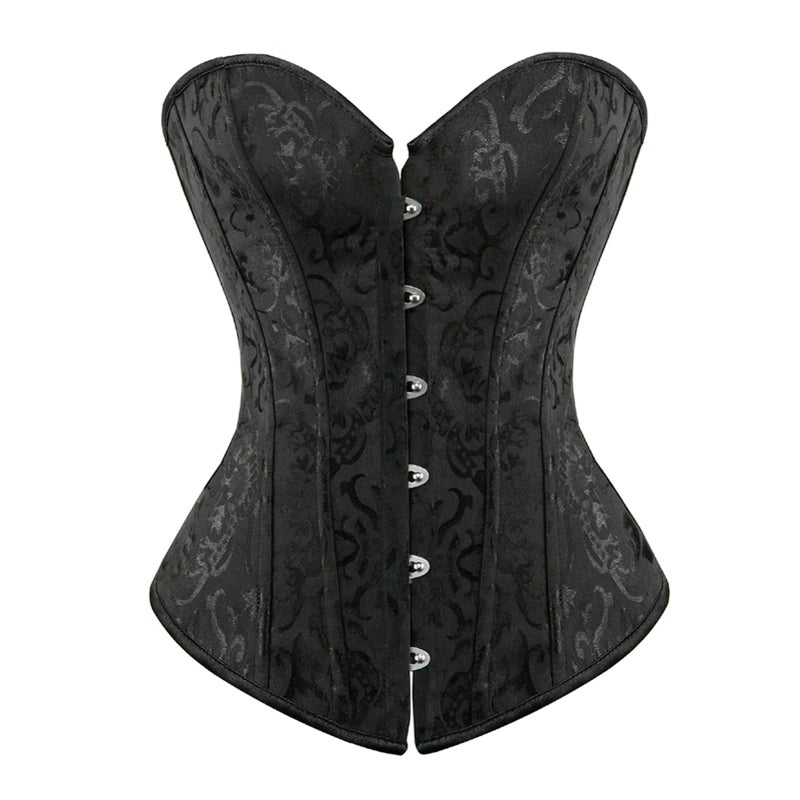 Zhitunemi Corset Bustier Tops for Women: Victorian Vampire Costume Women - Medieval Corset for Halloween Theme Party Costumes XX-Large Black - Image 1